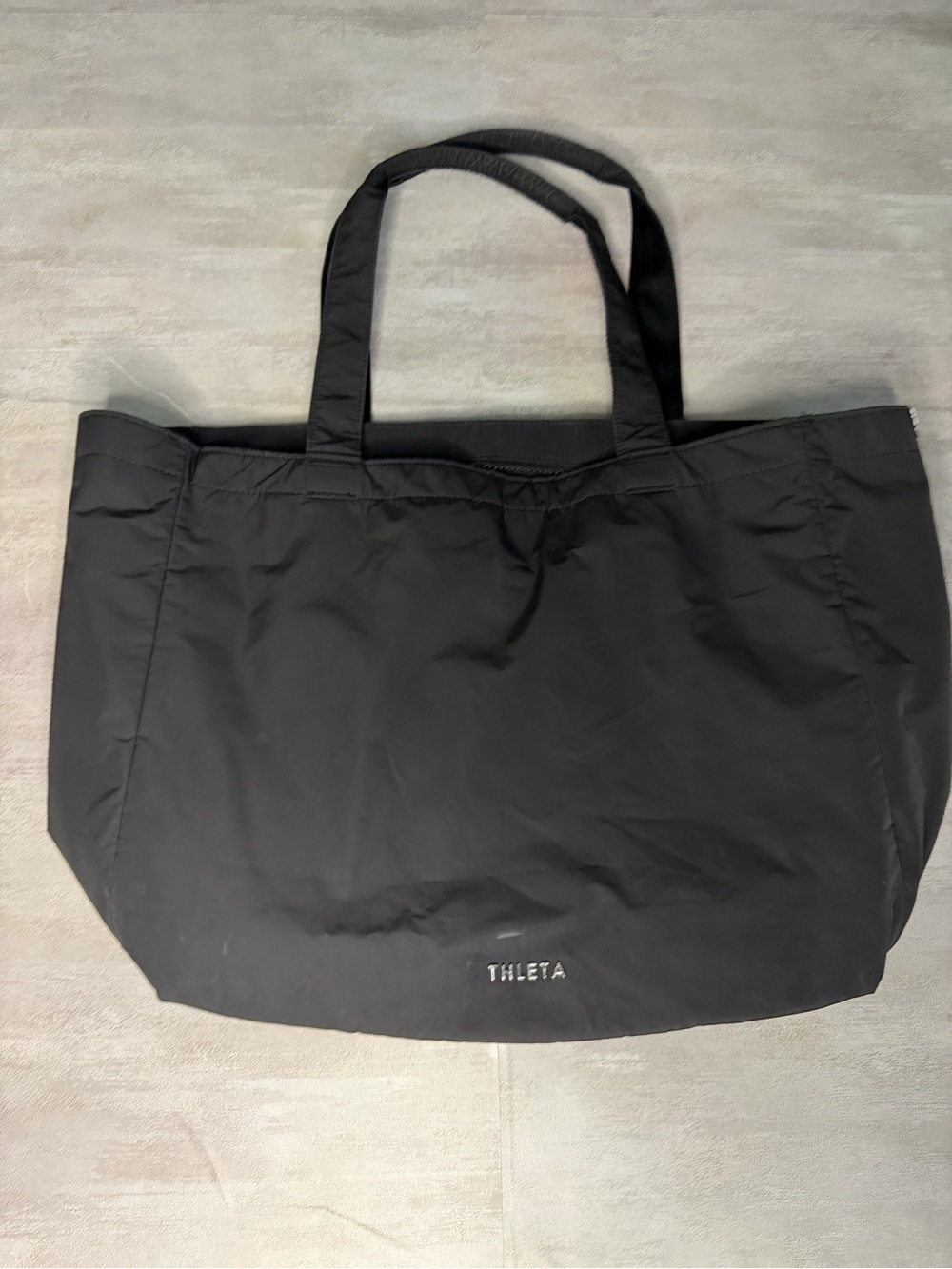 Athleta Black Tote Bag with Dual Top Handles